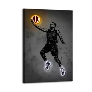Basketball Player Canvas Aesthetic For The Bedroom Wall Sitting Room Dormitory Wall Office Wall Poster Decorative Painting Canvas Wall