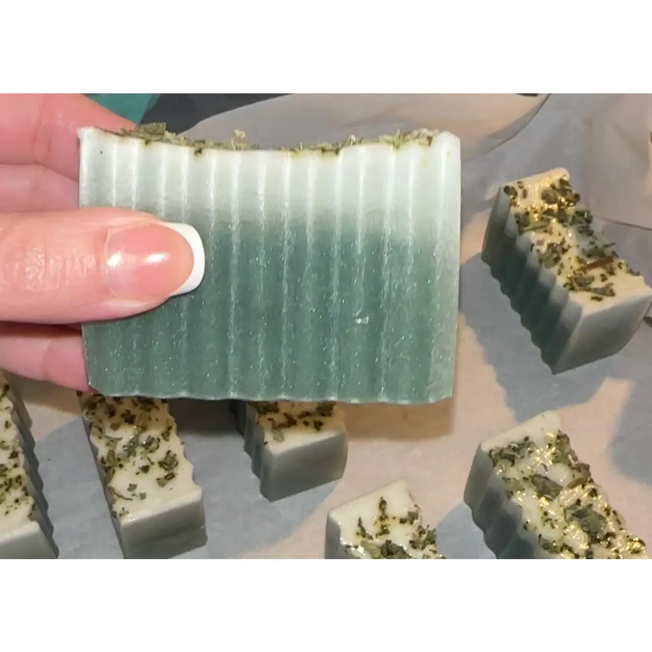 Handcrafted Eucalyptus & Mint Bar Soap - All Natural Daily Bathing Cleanser with Crisp Cool Finish, Natural Oils, Glycerin, Powdered Milk, Soft Lather for Cleansing Skin & Refreshing Shower Routine