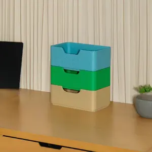 Stackable Storage Box Set | Modular Drawer Organizer | Desktop Storage System | Craft Supply Organization