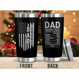 Best Dad Ever, Favorite Child Funny Dad Tumbler | Christmas & Thanksgiving Gift for Dad, Bonus Dad, New Dad, Husband Gifts from Wife | 20oz Stainless Steel Insulated Tumbler