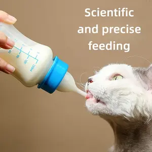 Pet Milk Bottle Set for Scientific Feeding, Newborn Kittens and Puppies, Special Nursing Bottles, Essential Pet Supplies