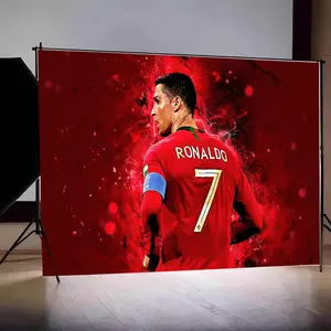 C-Cristiano R-Ronaldo C-CR7 Photo Backdrop Happy Birthday Party Photography Backgrounds Banner Photoshoot Backdrops