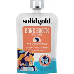 Solid Gold Bone Broth Salmon Meal Topper for Cats