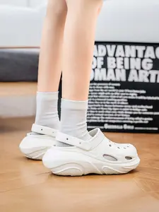 Women's Platform Clogs, Adjustable Strap, Non-Slip Breathable Hollow-Out for Daily Casual Wear