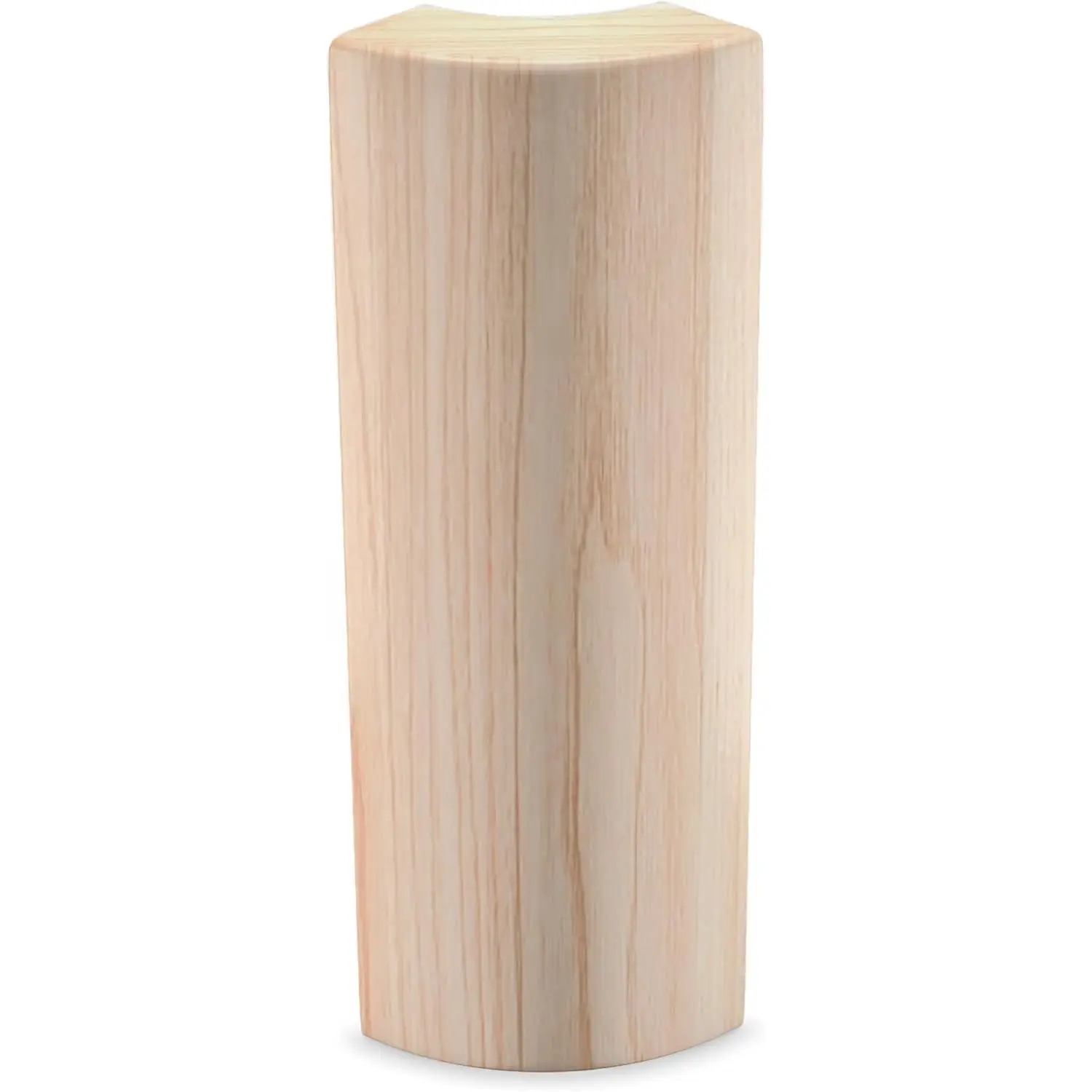 5.5" x 3/4" Rounded Outside Bullnose Corner Baseboard Molding and Trim Block. Pine. Fits Standard 3/4" Rounded Bullnose Corners. (2)