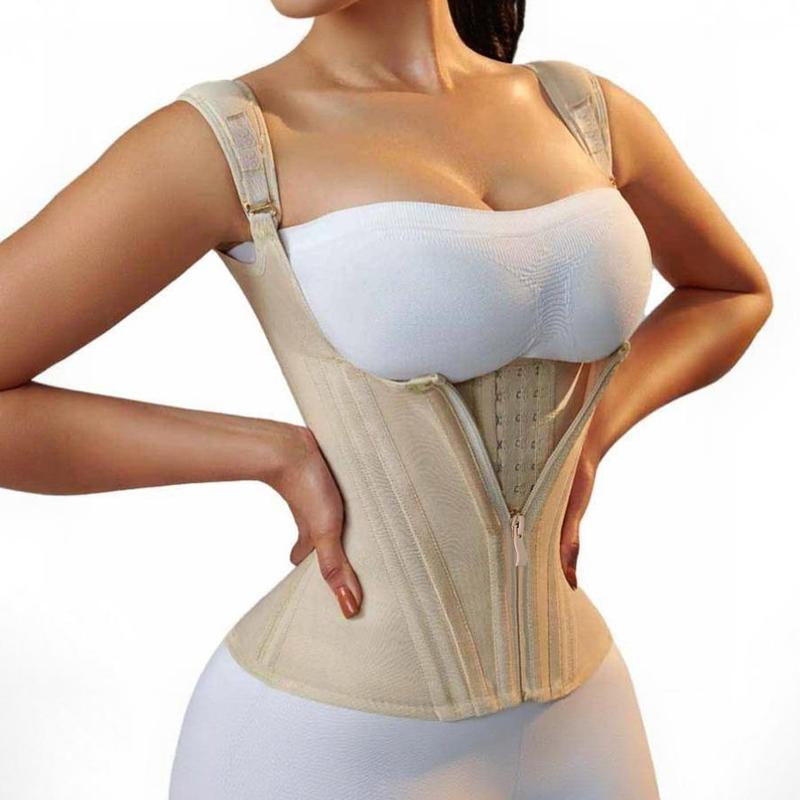 Women's Elastic Lumbar Tummy Control Waist Trainer - Specific Product for Women's Use as Described Zippered waist  vest Women's Latex Underbust Girdle back support faja formoms Full Body Shapewear waist  trainer  belt Women's Seamless V-Neck faja corset