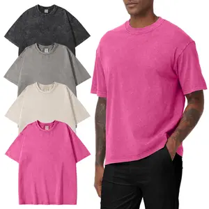 Oversized T-Shirts Heavyweight Cotton Vintage clothing Washed Loose Fit Unisex Baggy cool Tee Shirts comfortable summer clothes plain wardrobe basics fitted tops outfits