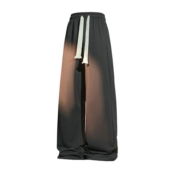 Men's Comfy Wide Leg Sweatpants, Loose Drawstring Casual Trousers, Streetwear Lounge Wear