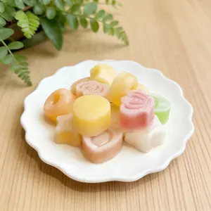 3.56 Ounce Fruit-Filled Wax Candy, Assorted Shapes & Classic Fruit Tastes, Chewable Retro Snack, Great for Candy Enthusiasts, Daily Use & Summer Presents