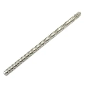 Beduan 304 Stainless Steel 5/16"-24 Thread Fully Threaded Rod 12" Length Long Threaded Screw