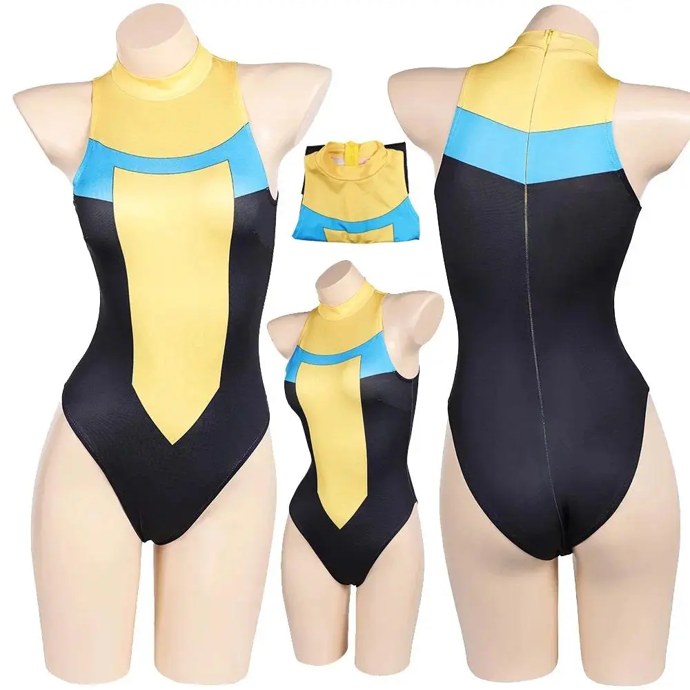 Mark Grayson Cosplay Swimsuit Costume Cartoon Invincible Roleplay Bikinis Bodysuit Women Outfits Halloween Carnival Party Suit