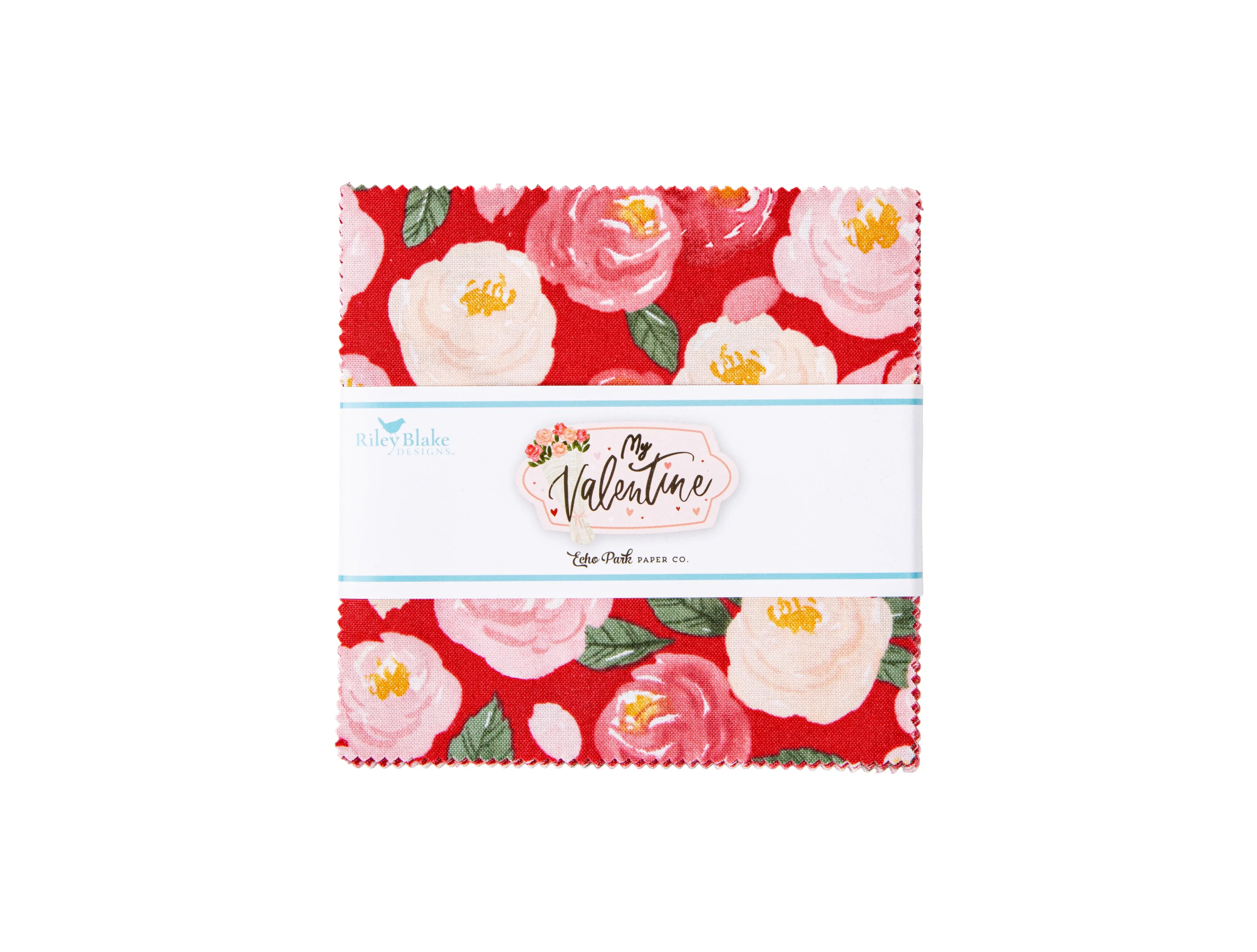 My Valentine | 5" Charm Pack by Echo Park Paper Co. for Riley Blake | 42 pcs