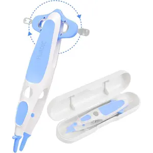 3 in 1 Baby Nose Cleaning Tweezer Booger Remover and Baby Ear Wax Removal Tool with Soft Silicone Safe Nasal Picker for Newborns Infants & Toddlers