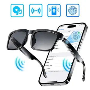 Bluetooth Audio Glasses – Glasses2 Wireless Smart Sunglasses with Voice Assistant, HD Speaker, Safe Charging, Sweatproof Design for Outdoor Sports, Hiking, Driving, Multifunctional Smart Glasses