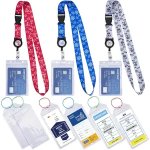Cruise Lanyards 9 count Retractable Cruise Lanyard for Cruise Ship Cards, Carnival, NCL & Princess 2025 & 2026  Luggage Tag Holders Set for with Detachable Badge Holder for ID Cards