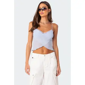 Crossover Mesh Tank Top Crossover Mesh Tank Top