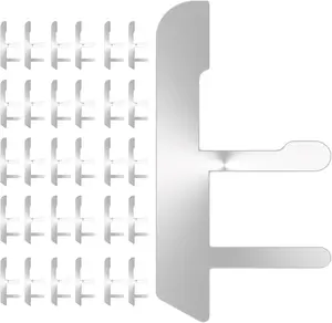 Box Support with Plaster Ears - Drywall Repair Clips for 1 & 2 Gang Old Work Electrical Box, Secure Outlet Fix Kit (30 Pcs) - Electrician Grade Maintenance Tools for Loose Box Repair