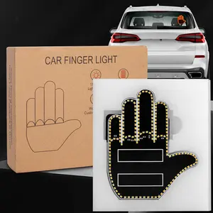 LED Hand Gesture Car Window Light Battery Powered with Remote Control Easy One Button Switch No App Needed for Quick Use Ideal for Continuous Use