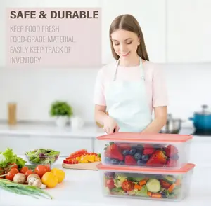 ANJUKE Plastic Cubby Bins – Lidless Storage Containers for Classroom, Kitchen & Organizing, Ideal for Fruits, Vegetables & Classroom Supplies