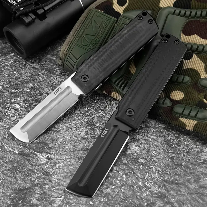 Best Selling Lightweight 5915 Outdoor Pocket Knife 8Cr13Mov Blade 420 Steel + G10 Handle Camping Survival Knife Hiking EDC Jungle Fruit Knife Survival Tools Survival Gear Outdoor Camping Knives