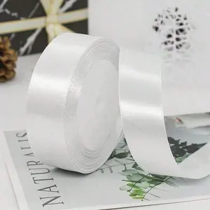 Colorful Satin Ribbon, 1 Count 2.5cm Wide 21m Long Ribbon, DIY Decorative Ribbon for Wedding, Craft Gift Wrapping, Floral Arrangements, Ribbon Decoration