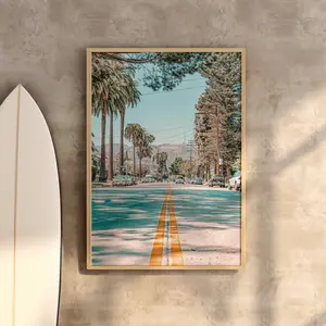 Hollywood Sign | Hollywood Decor, Modern Wall Art, California Wall Art, Los Angeles Wall art, Gift Idea Poster, Road Wall Art, UNFRAMED