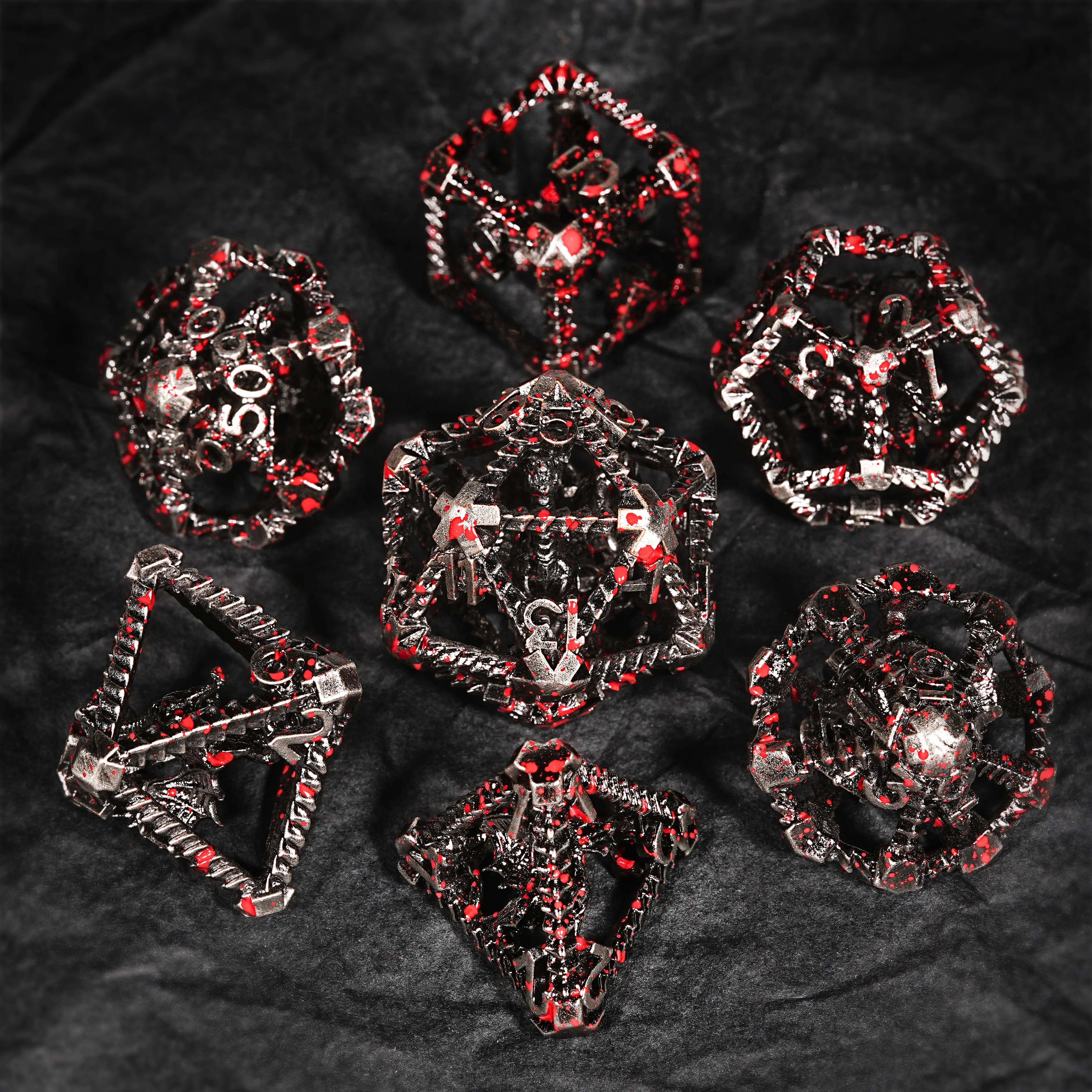 [DND Exclusive]Hollow Winged Dragon Dice - Spellcaster's Metal Dice Set