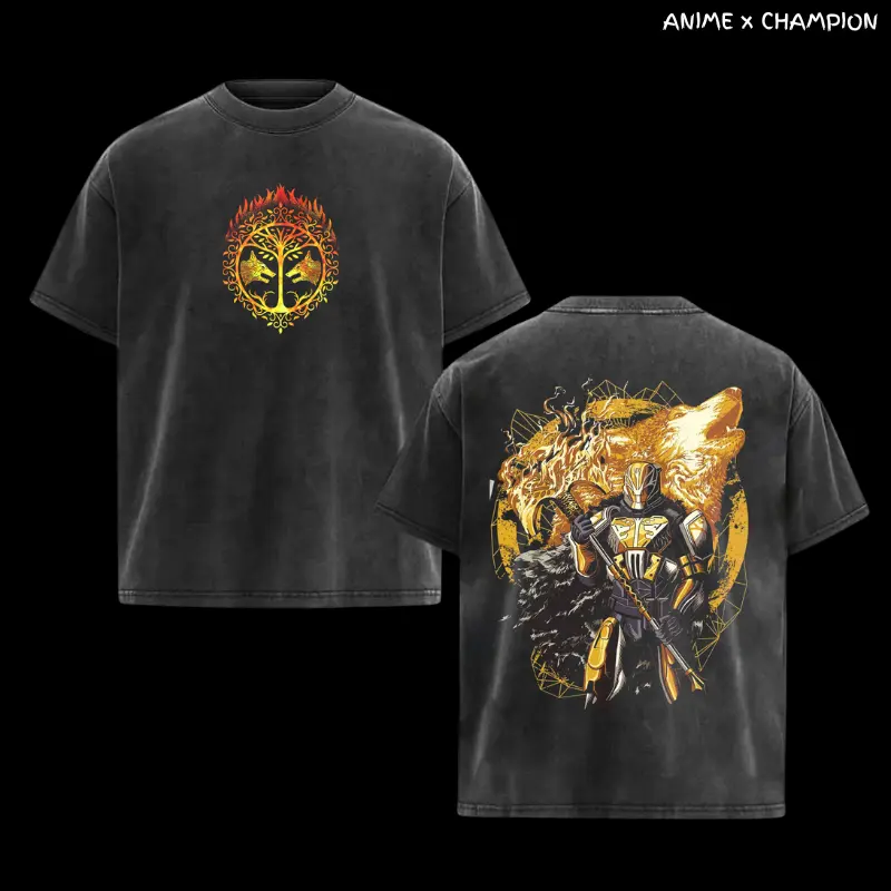 Destiny 2 The Guardian Vintage Washed Tee – Oversized Game Graphic T-Shirt, Heavyweight Retro Streetwear Cotton, Perfect for Fans of Movies, TV Shows, Art, and Epic Sci-Fi Game Poster Prints