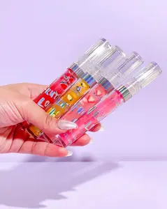 Italia Deluxe La Fruta Loca Lip Gloss Oil, Non-sticky, Hydrating, refreshing, fruity scents, lips soft and smooth. Glossy Lipstick