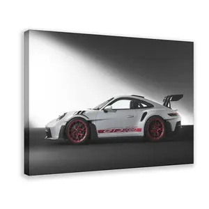 Car Poster 911 GT3 RS Super Car Posters Racing Car Canvas Wall Art For Men Cave Sports Car Prints For Boys Bedroom Office Decor funny