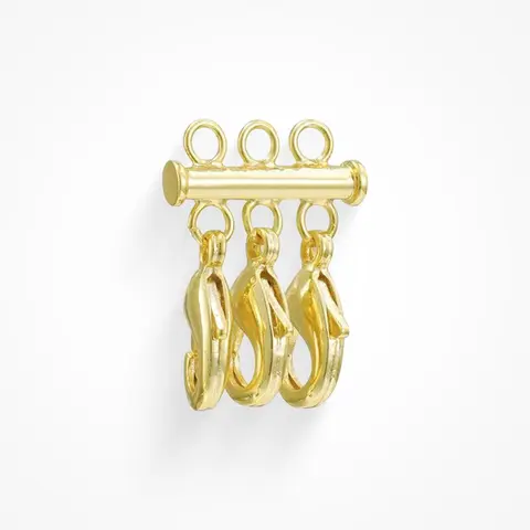 EVRY JEWELS Gold or Silver Plated Women's Hypoallergenic Layering Clasp for Necklaces