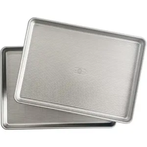 USA Pan Bakeware Half Sheet Pan, Set of 2, Aluminized Steel