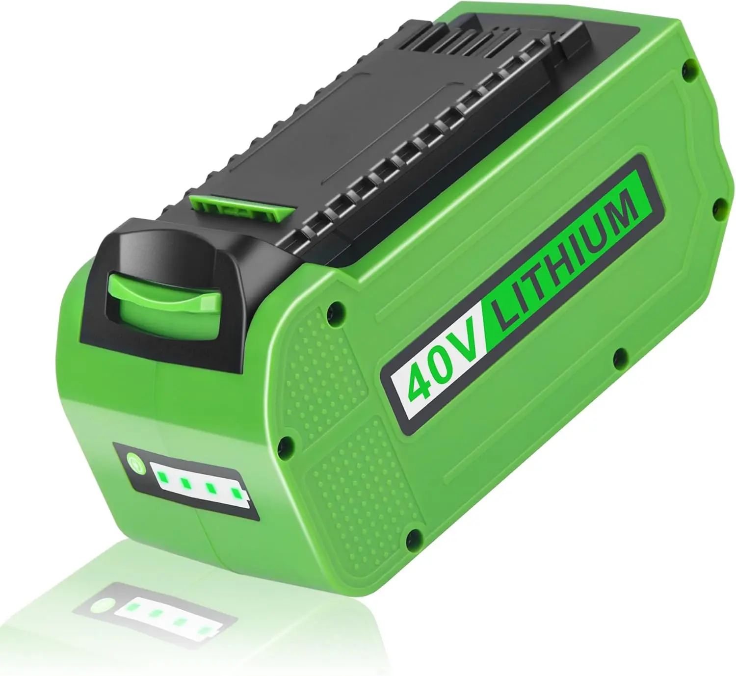 KUNLUN 40V 6.0Ah Rechargeable Lithium-Ion Replacement Battery for Greenworks G-MAX 40V Cordless Power Tools, Lawn Mower (Models 29472, 29462, 29252, 20202, 22262) - 1 Pack, Not for Gen 1, Rechargeable Battery