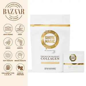 Shore Magic Premium Marine Collagen – 10 Travel Packets, Hydrolyzed from Wild Cod Skins, Supports Skin, Hair, Nails, Joints & Gut Health