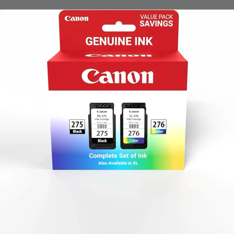 Ink for Printers PG-275 Black & CL-276 Color Complete Set Value Pack Savings