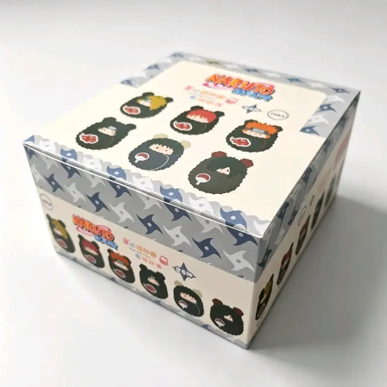 Rumi Naruto Shippuden Akatsuki Red Cloud Blind Box Plushie | Cute Palm-Size Fuzzy Bear Stuffed Toy | Mystery Box Gift