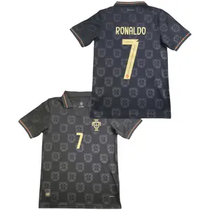 2026 Portugal No. 7 Ronaldo Black Special Edition Short-Sleeve Soccer Jersey