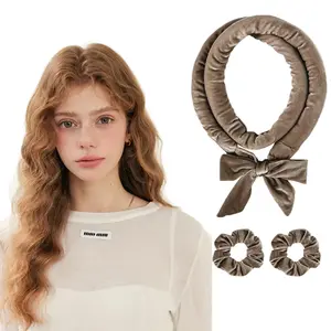 No-Heat Curler Set for Natural Sleep Curls, Simple Design Single Pack, Heatless Curling Set