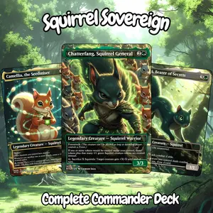 Squirrel Sovereign Anime Commander 100 Card Deck + Tokens | EDH Proxy