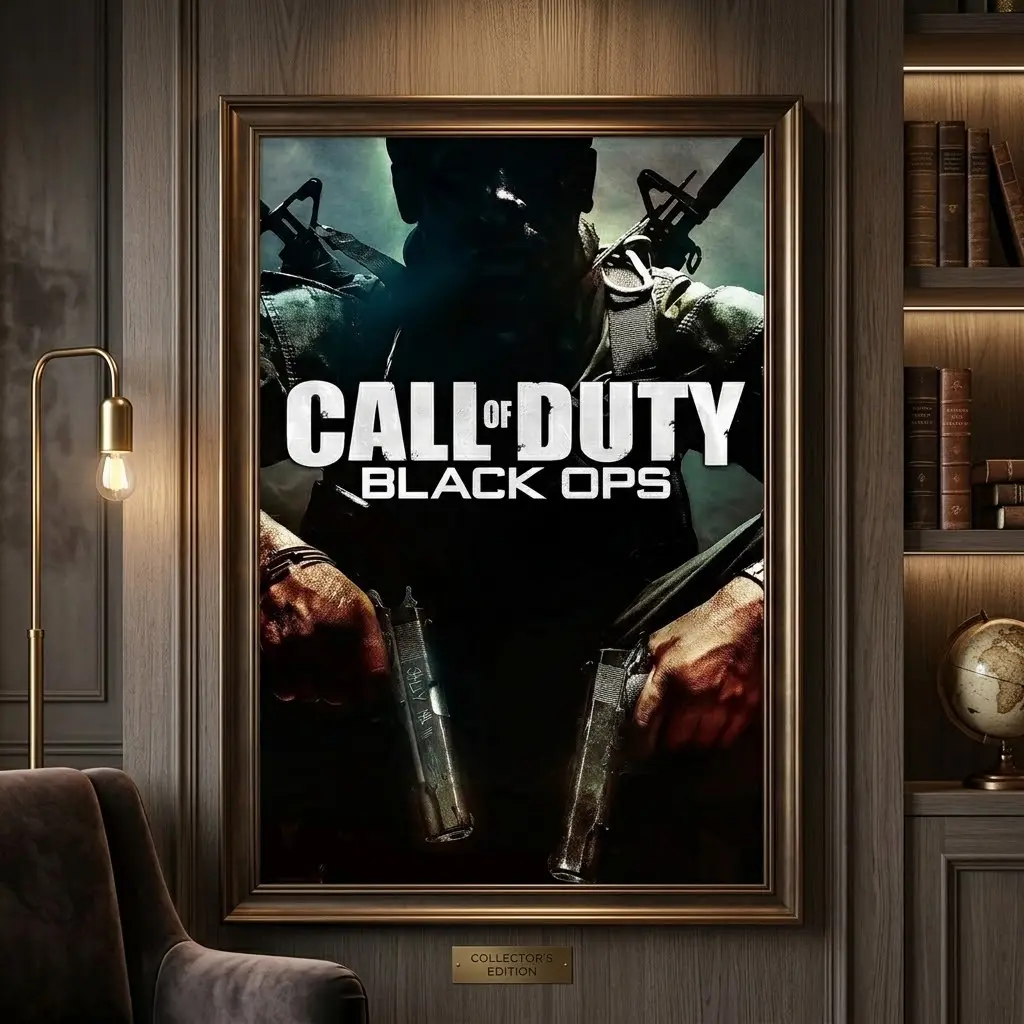 Call of Duty Black Poster, Video Game Wall Art Print, Gaming Room Decor, Multiple Sizes, Matte Poster, No Frame