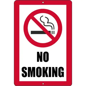 No Smoking Metal Tin Sign Business Retail Store Home Large