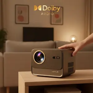 4K Projector with WiFi and Bluetooth, 700ANSI Lumens, Auto Focus & 6D Keystone, Built-in Streaming Apps, Outdoor & Home Theater Movies