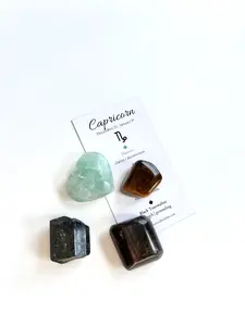 Capricorn Crystal Tumble Set - Zodiac Crystal Set
