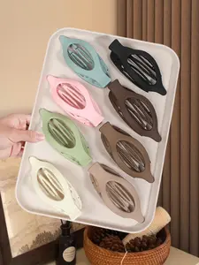 8pcs Duckbill Hair Clips Set, Fashionable Matte Plastic Hair Accessories, Perfect for Buns and Ponytails, Hair Claws