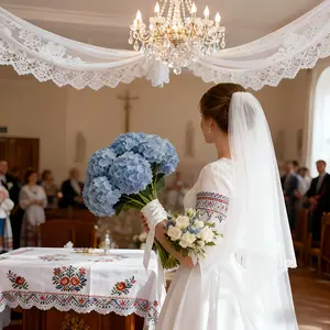 5 Bunches of Large Blue Artificial Hydrangeas, Suitable for Wedding, Family, Courtyard, Garden, Balcony, Party, Office, Dining Table, Birthday, and Other Home Decoration and Holiday Decoration, Luxurious Floral Center Decoration