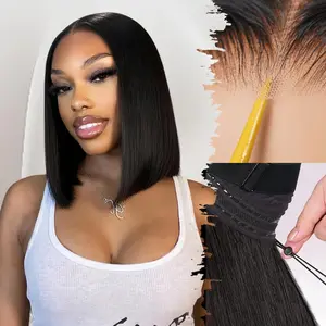 13*4 HD BOB Glueless Wigs 250% Density Human hair