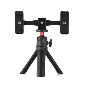 Dual Tripod Stand Camera Accessories Selfie Stick Smartphone Phone Devices Mount Recording Adjustable
