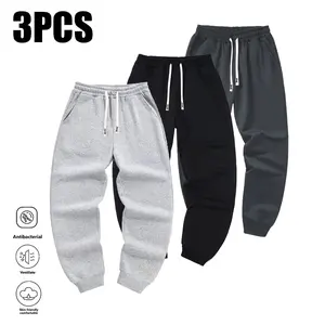 Men’s solid-color straight-leg casual pants featuring a minimalist solid design, drawstring elastic waistband for comfort, stretchy waist that doesn’t feel tight, regular straight cut—casual, versatile, and flattering. Durable, skin-friendly fabric that’s