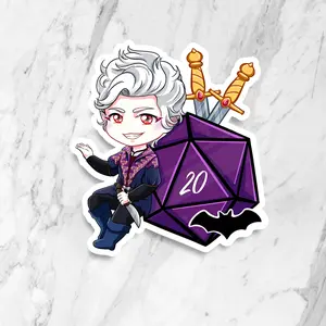 BG3 Astarion Sticker | Baldur's Gate 3 Stickers | Gaming Stickers | Gamer Sticker | Vinyl Stickers | Stickers for Laptop