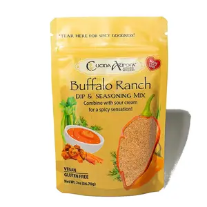 Buffalo Ranch Dip and Seasoning Mix - Classic Buffalo flavor with cool ranch herbs like chives and dill for a one of a kind dip Spice Spicy
